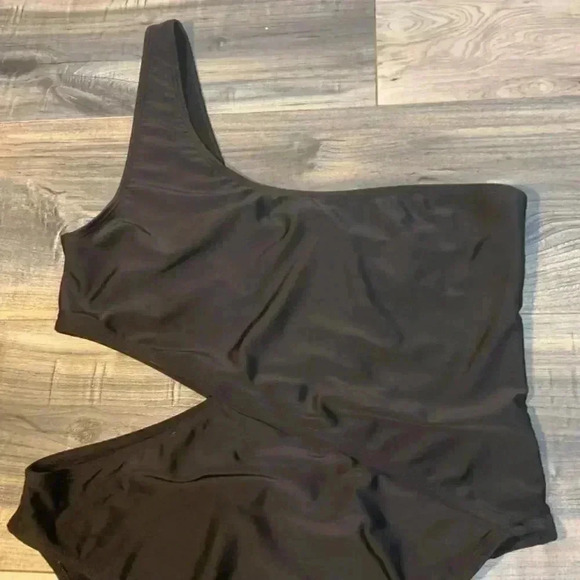 BRAVE SOUL LONDON ONE PIECE SWIM WEA BLACK SIZE LARGE - Picture 2 of 7